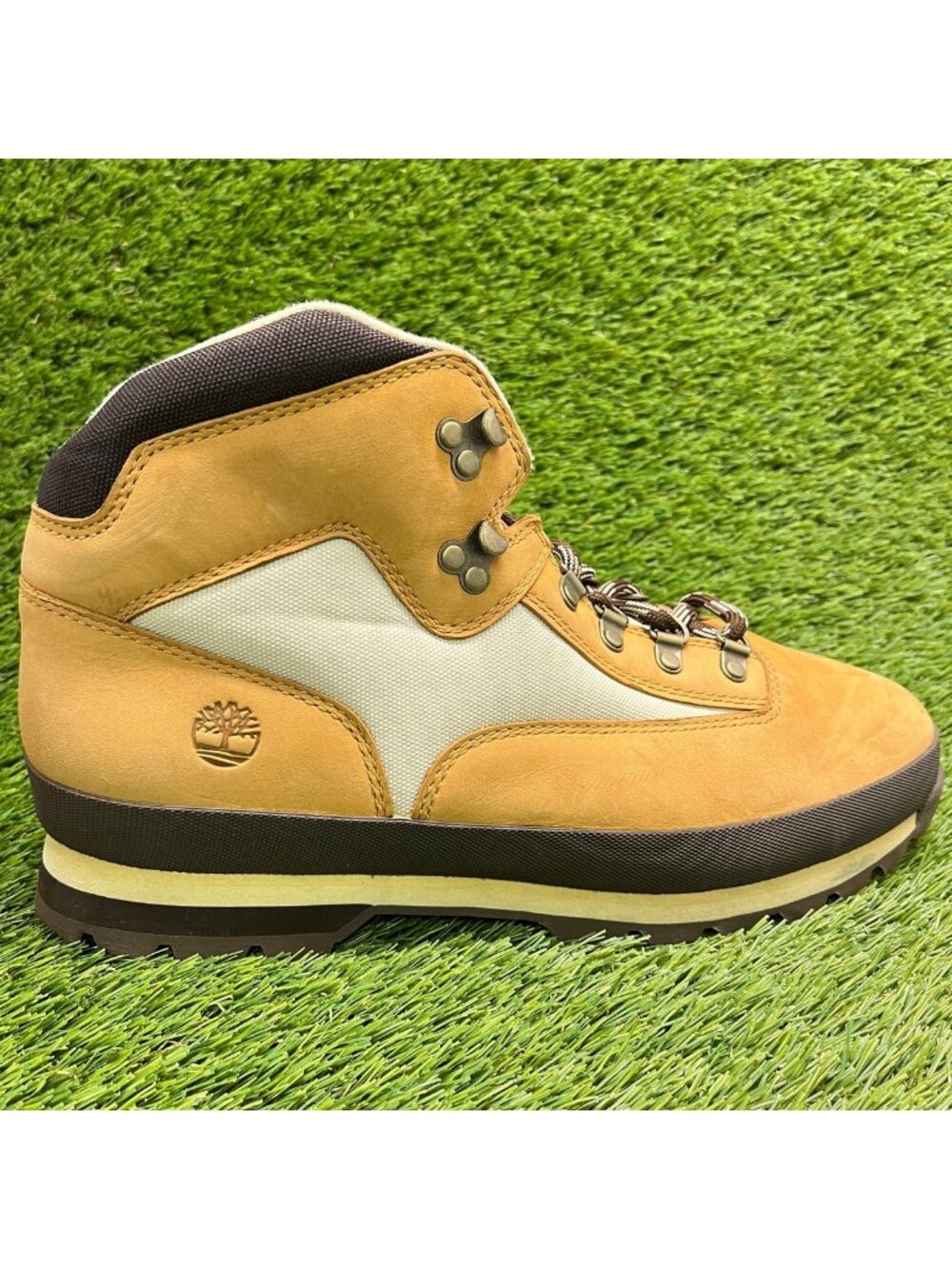 Timberland Euro Hiker Mens Size 13 Brown Leather Outdoor Waterproof Hiking Boots